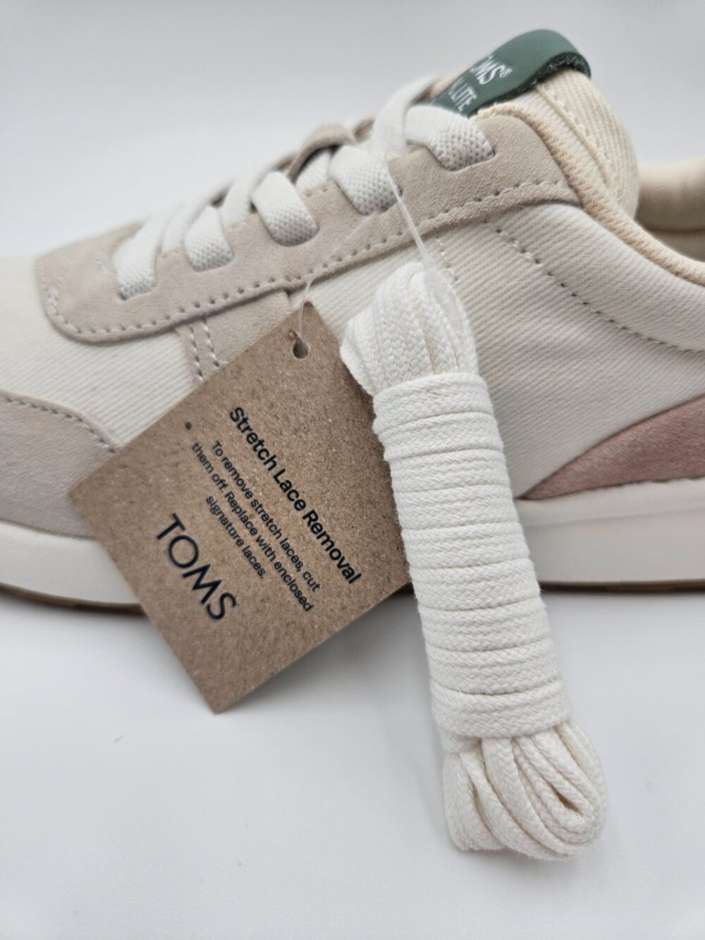 NWT TOMS Women’s TRVL LITE Retro Runner | Natural Egret Suede | Size 7.5 - Picture 9 of 12